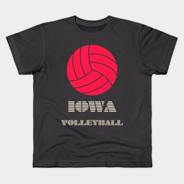 Iowa volleyball Kids T-Shirt by Grigory